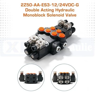 2Z50‑AA‑ES3‑12/24VDC‑G 複動油圧モノブロックソレノイドバルブ